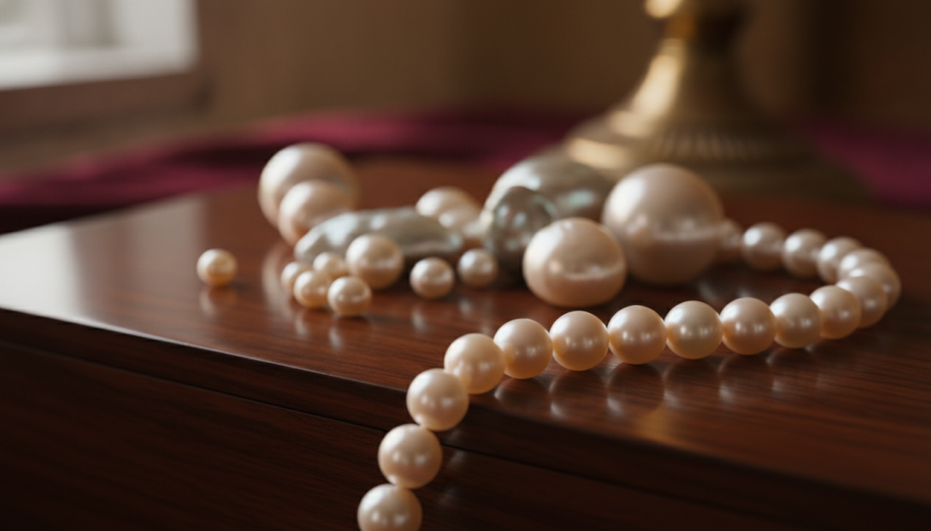 cultured pearls